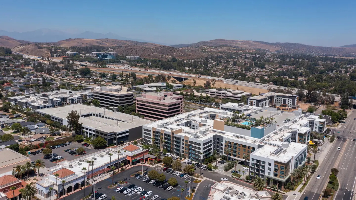 Aerial view of Orange County, California